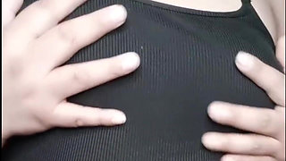 Chubby Girl Wanting Cock Playing with Her Big Tits