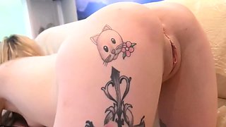 Blonde with hot pussy hardcore fucked by grandpa by the