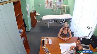 She's attempting to explain to her doc that she likes aggressive sex - faux hospital