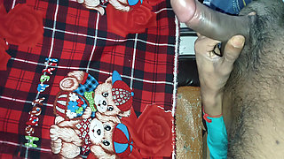 Licking of elder step-brother cock.