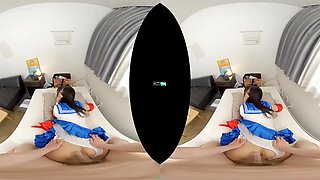 Beautiful asian vixen horny VR porn clip