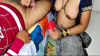 Indian Desi Aunty Hand Job Our Husband And Collecting To Bottle Then Hardcore Sex In Bedroom