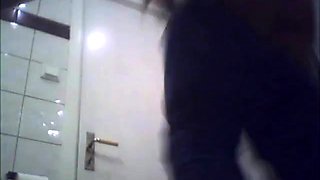 Brunette amateur teen toilet ass hidden cam voyeur