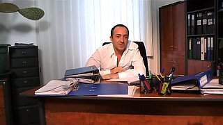 Nasty brunette pornstar with big boobs