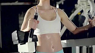 Pepper Hart creampied on gym