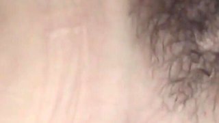 My Wife's Best Friend's Husband Masturbates and Cums on Her Hairy Pussy