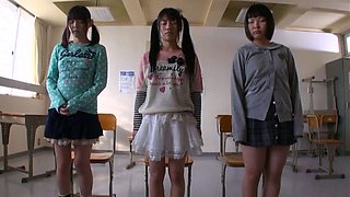 Asian hotties suck group sex