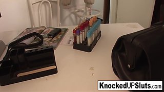 Knocked Up Redhead Sucks And Fucks In The Doctors Office 9 Min