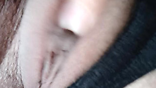 Girl all full of pleasure