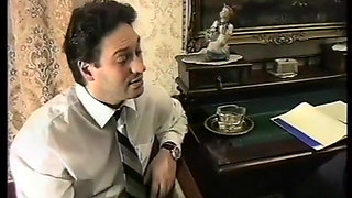 Italian Vintage Brunette Banged Hard on Bed