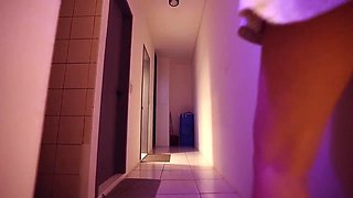 Chinese Horny Couple Cant Wait Till They Get Back Home, So They Fuck In The Public Bathroom 18+