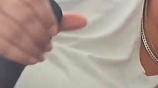 Wild English BBW - Sucking BBC - Nata4sex Stroking His Hard Cock Cum Swallowing