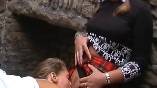 Sexy German Teens 18+ Sharing Big Dick In A Public