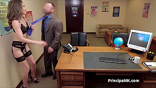 Eating out and having intercourse horny cougar in the office