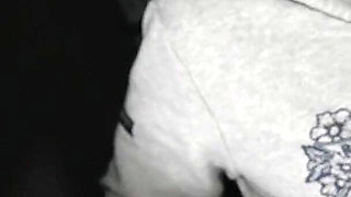 At Night on the Bus in the Parking