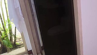 Curvy inked step-sis shower fuck