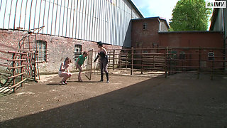 German Slave Girls - Pissing in Ass