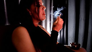 Hot MILF Smoking
