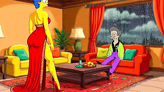 Indian MILF Farting in Rain - Simpson Parody Cartoon Porn with Octopussy