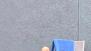 I Filmed My Famous Neighbor Sunbathing with Dental Floss on