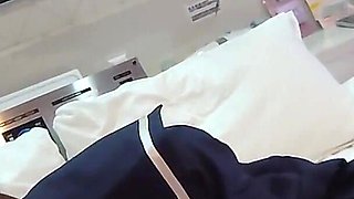 Blindfolded Pantyhose Sex with a Cute High School Girl in Uniform, Irresistible Creampie Inside Her Vagina, Amateur Blowjob,