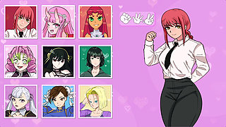 Cachipun With Waifu - Playing Rock, Paper, Scissors With Makima From Chainsaw Man Until He Fucks Her