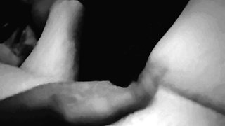 Slapping her pussy so hard