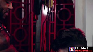 InfernoDungeon.com - Micha Martinez stretches broad for Devin Franco's deep going knuckle deep