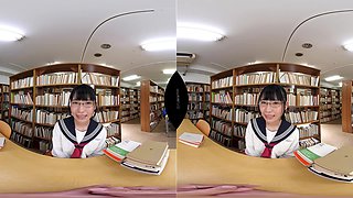 Nana Kisaki - All Business Sexy Librarian Teases You Via Pantyhose Wardrobe Malfunctions