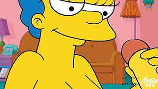 Hentai ZZZ Fucks Marge Flanders - Big Tits, Creampie, Doggystyle - Uncensored HD