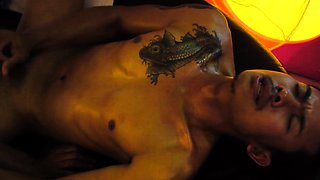 Petite asian twink doggystyled by lover