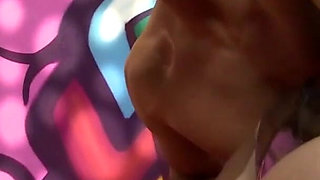 Brunette and Ebony have hot group sex