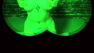 Cute Baby Is Having Fun on the Bed, Playing with Her Tits!