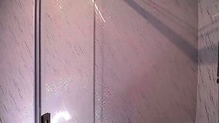 Big Boobed Blonde Masturbates With A Dildo In The Bathroom