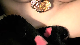 Her First Butt Plug Makes Her Cream!