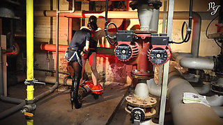 Sadistic Prison Wardens: Fugitives’ Interrogation (whip, CBT, Ballbusting) - Mistress Julia & Diane K