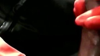Harsh Handjob Smoking Fetish Gloves Wife
