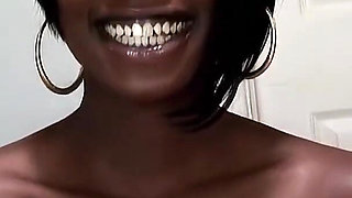 Black Slim Horny Teen with Pink Pussy