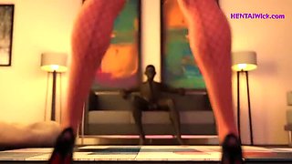 BBC Bull Fucks Cheating Wife in Hot 3D Anime - Big Tits, Creampie & Doggystyle