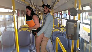 College student gets ravished on the bus!
