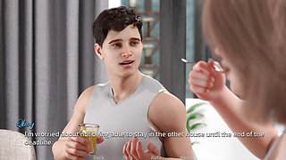Our hero went for girlfriend's house but end of scene goes lust and fuck with her M0m