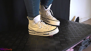 Girlfriend Converse Demolition - Cock Balls Crush Trample, Shoejob, Bootjob, CBT, Ballbusting, Trampling, Stomping