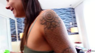 Jenny Stella's Skinny Frame Explores Hard German Casting