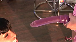 Raunchy vagitarians incredible sex clip