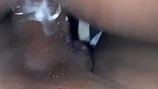 Ebony teen creampie