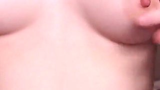Real Homemade Nipple Play, Nipple Orgasm of Young Student