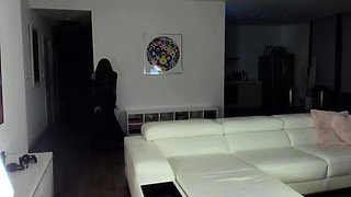 Big boobed Memphis masturbates in a bodystocking