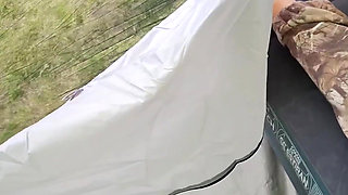 POV Intents Risky Morning Sex at Camp