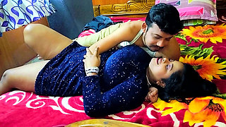 A Indian House Wife Impressed a Big Penis Boy with Her Big Boobs