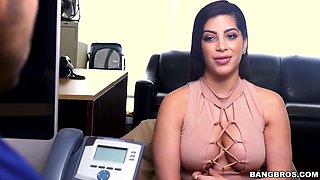 Kitty fucks hard for her job